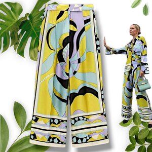 BNWT Zara Printed Palazzo Trousers, sz Small